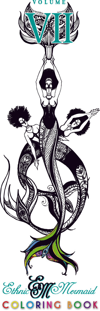 Ethnic Mermaids Coloring Book Vol. VII