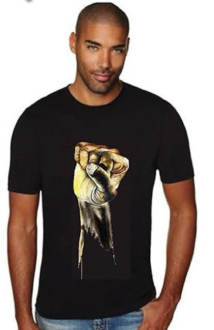 Power Is Black T-shirt Unisex- XL